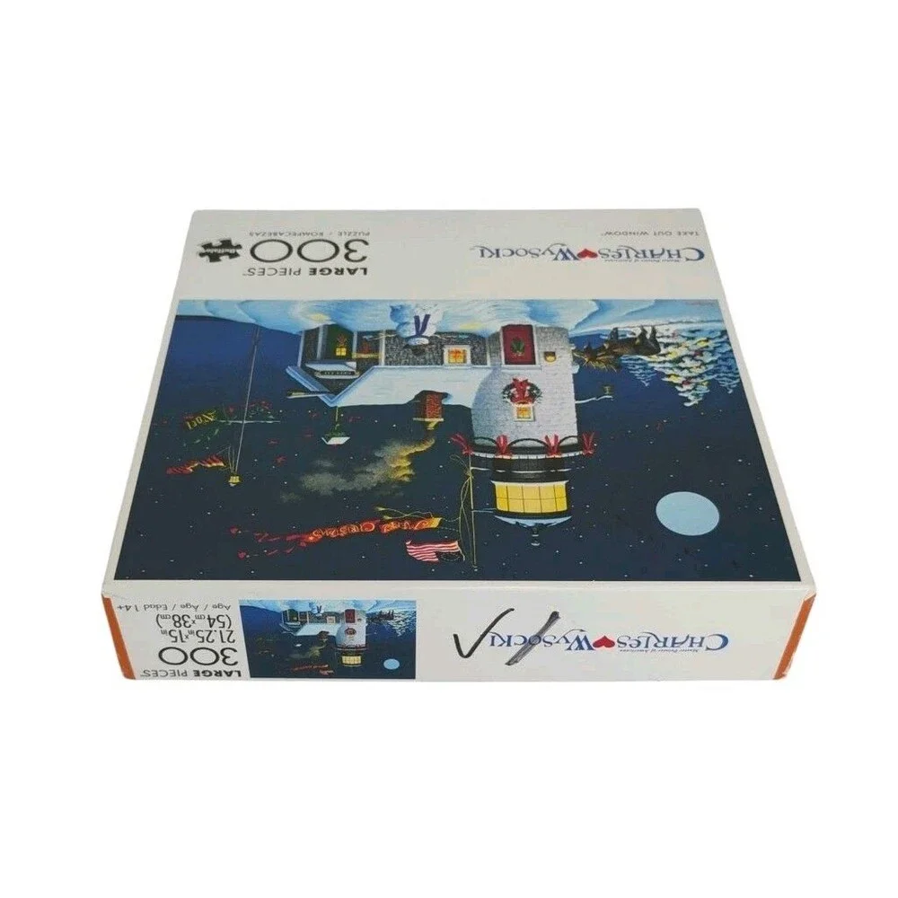 Take Out Window 300 Piece Jigsaw Puzzle Charles Wysocki by Buffalo Games Sealed